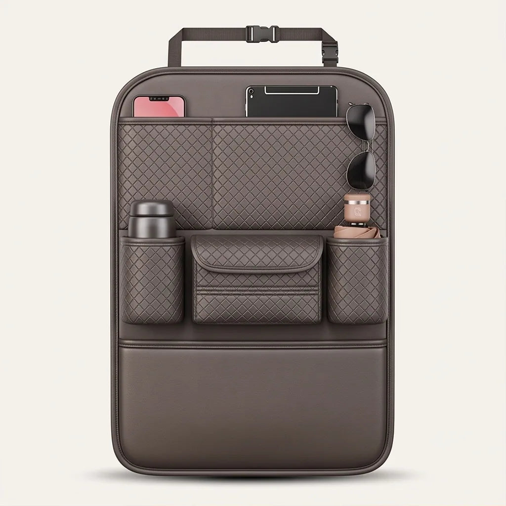 PU Leather Car Seat Organizer